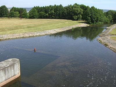 Auslauf Stausee Kelbra