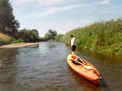 Treideln hinter der Brücke Krottorf Treideln hinter der Brücke Krottorf