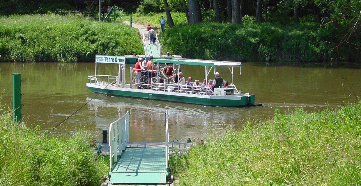Mulde-Fähre Gruna