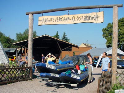 Tourstart am Abenteuercamp Klosterbuch
