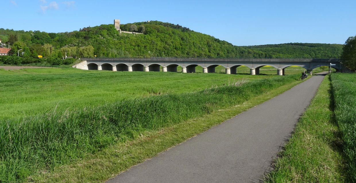 Unstrutradweg an der Thüringer Pforte