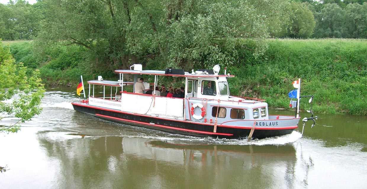 MS Reblaus auf der Unstrut