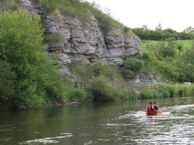 Paddler am Glockenseck Dorndorf
