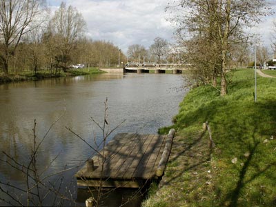 Sömmerda Aussatzstelle vor dem Wehr